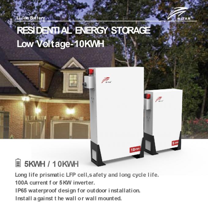 Baterai Lithium Tegangan Rendah 60-280AH 48v 200ah Untuk Penyimpanan Energi Rumah Sistem Surya & Hibrida 6