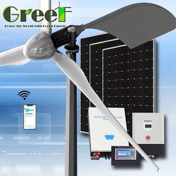 Output Tinggi 3 Phase AC Horizontal Axis Wind Turbine 1KW 3KW 5KW 10KW Untuk Kapal Laut