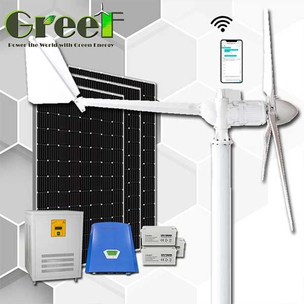 10KW On Off Grid Energy Wind Turbine Generator Wind Mill Fan Untuk Rumah