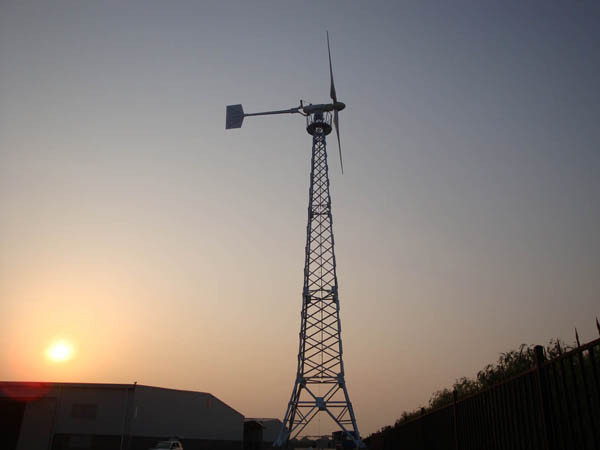 Home Use On / Off Grid / Hybrid System Solution Energy Complete Solar Wind Hybrid Horizontal Axis Turbin Angin 1KW 2KW 5KW
