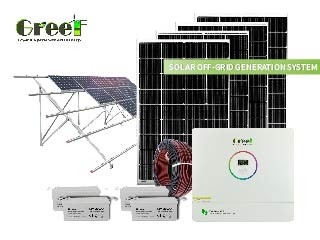 48-240V Output Voltage Sistem Surya dengan Keandalan Baterai Gel