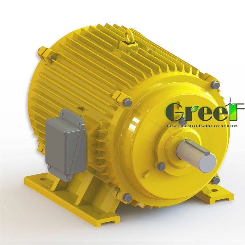 Generasi Listrik Kecepatan Rendah Rpm Alternator magnet permanen Frekuensi Nominal 50Hz/60Hz