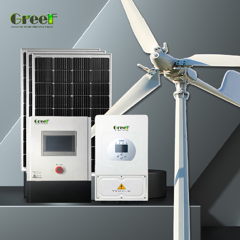 Up Wind Yawing Pitch Control Turbin Angin Dengan Generator Magnet AC Tiga Fase Permanen 5KW Efisiensi Generasi Daya Tinggi