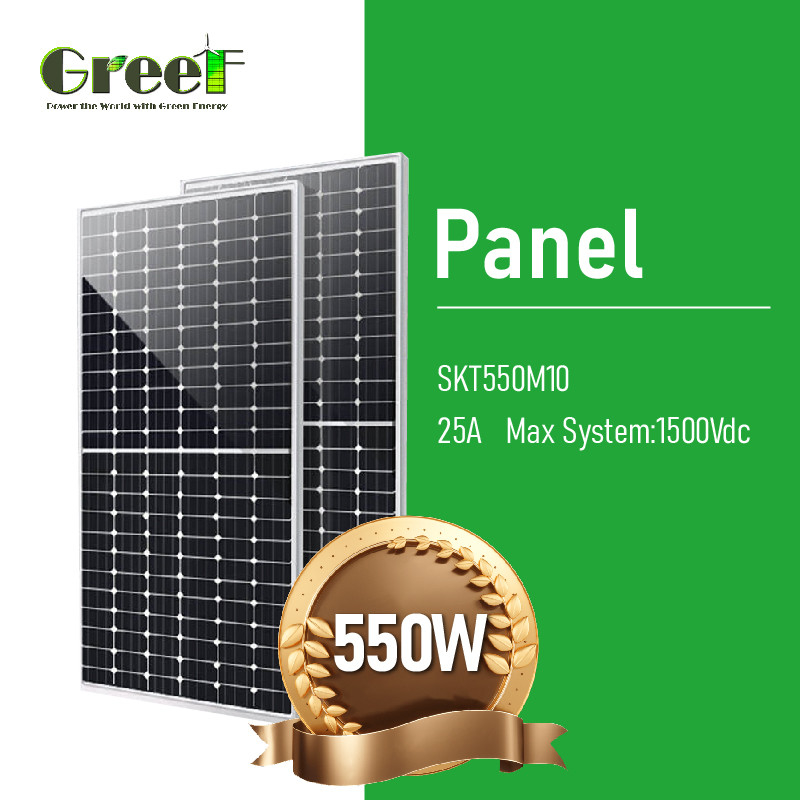 Sistem Tata Surya On-Grid dan Off-Grid dengan Panel Surya Silikon Monokristalin dengan Baterai dan Inverter