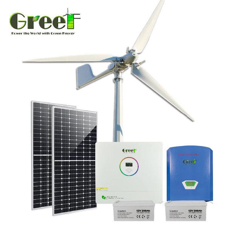 50Hz/60Hz Frekuensi Output Off Grid Sistem Surya dengan Lithium Ion Battery Type