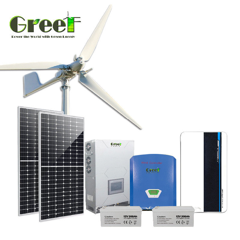 50Hz/60Hz Frekuensi Output Off Grid Sistem Surya dengan Lithium Ion Battery Type