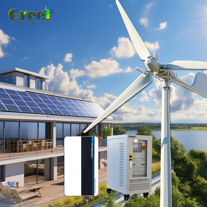 48-240V Output Voltage 5kw Off-Grid Sistem Surya Menggunakan Baterai Gel