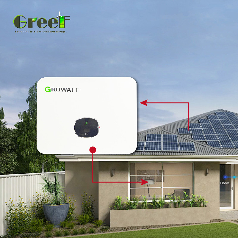 LCD Display Solar System dengan Net Metering Internal Consumption <5W untuk On Grid Solar Setup