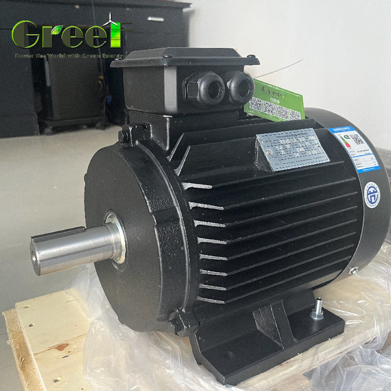 IP54 Klasifikasi Torsi Neodymium Magnet Motor Listrik Dengan 6 Kutub 750w-5Mw