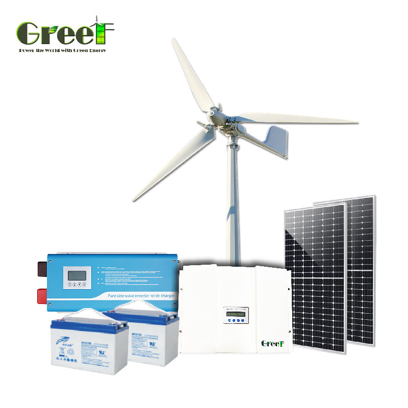 1KW-10KW LCD Control Off Grid Pengontrol Daya Angin Model GBBC dengan Jangkauan Pengisian Angin yang Bisa Disesuaikan