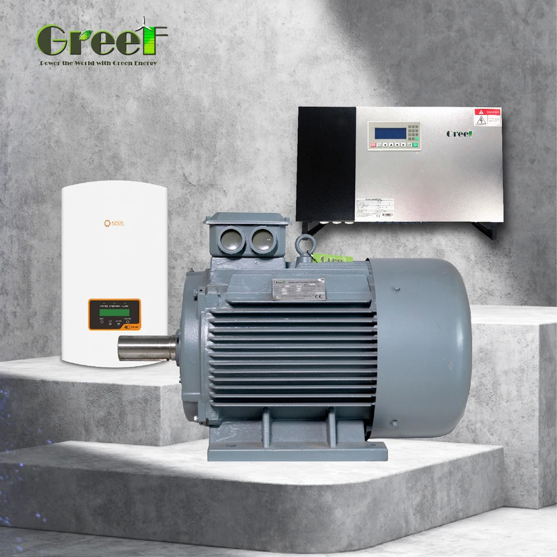 Generator Magnet Permanen 10kW Disesuaikan Tegangan Terukur 20rpm-3000rpm Putaran Terukur Penggunaan Rumah Untuk Turbin Angin Turbin Air