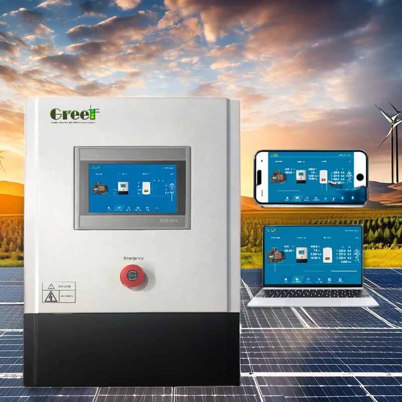 5kw 750VDC Tiga Fase Grid Terikat Pengontrol Turbin Angin Peningkatan Generasi Daya Komunikasi Antarmuka Ground Fault