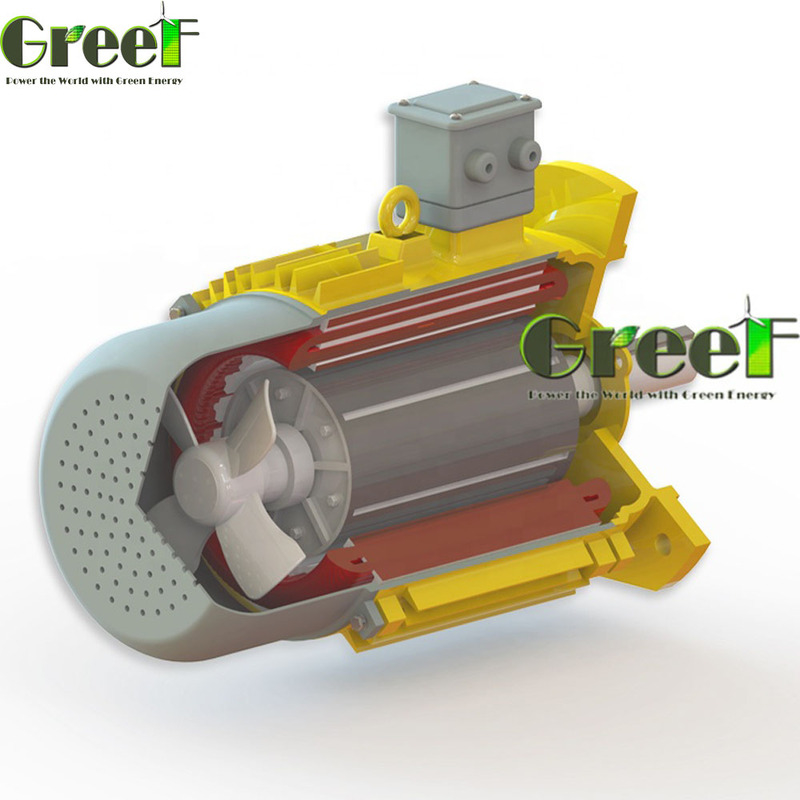 Sebagai permintaan Anda Generator magnet permanen warna dengan 3 fase dan energi hijau tanpa bahan bakar