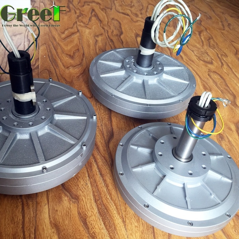 2kw Coreless Disk Generator Magnet Permanen 3 Phase Pembangkit Listrik
