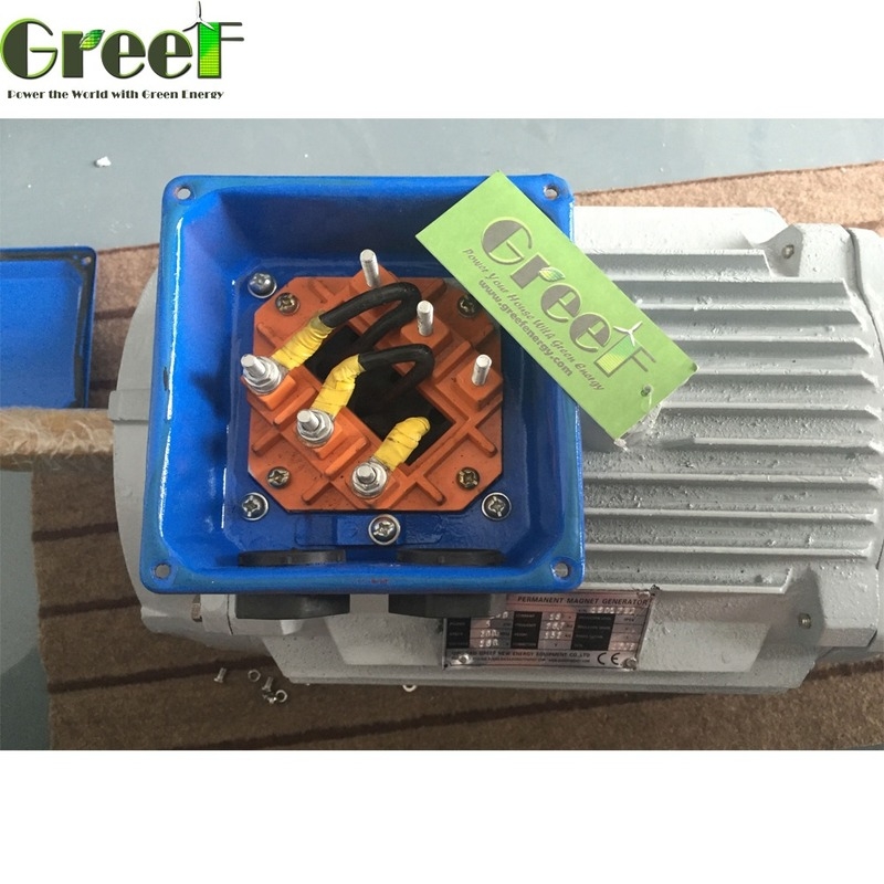 Jenis poros horizontal dan vertikal Generator magnet permanen Daya nominal 0,5kW-5000kW Untuk industri