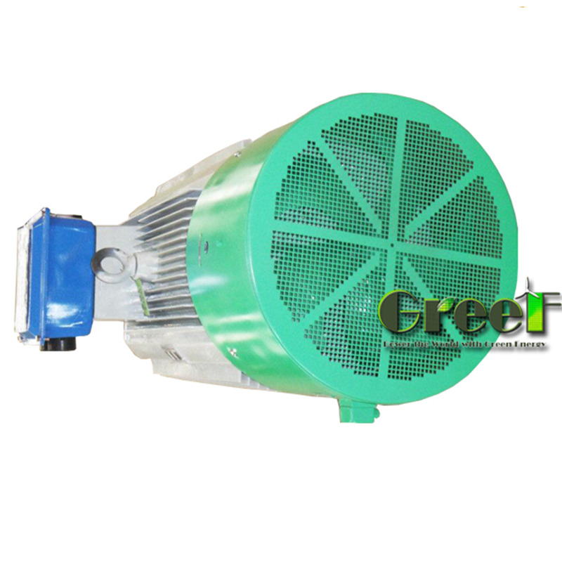 Kelas isolasi F/H Generator magnet permanen Kecepatan rotor nominal 20-3000RPM 220V 690V Tegangan
