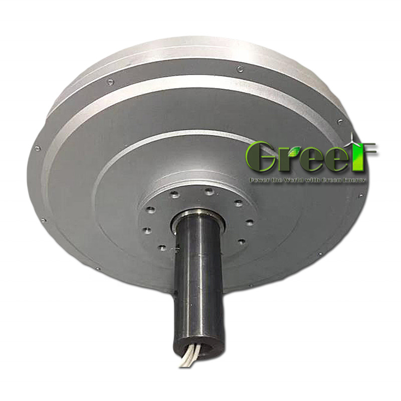 Generator Magnet Permanen Tanpa Inti Kecil 12-450V yang Disesuaikan dengan Struktur Rotor Luar / Rotor Dalam