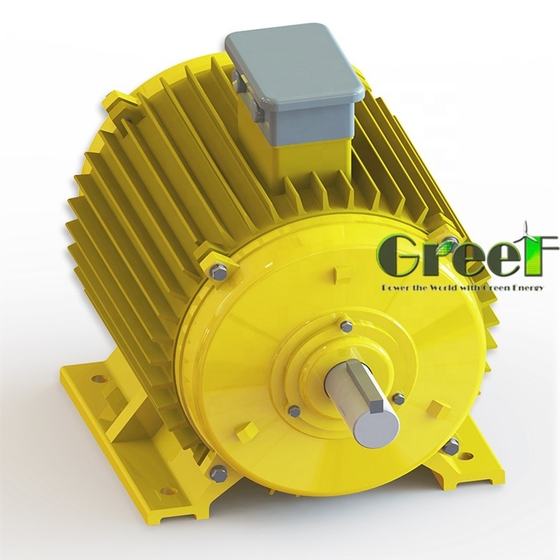 Generator Sinkron Magnet Permanen Stator Tembaga Kecepatan Rendah IP54 Untuk Aplikasi Mesin Industri Tugas Berat