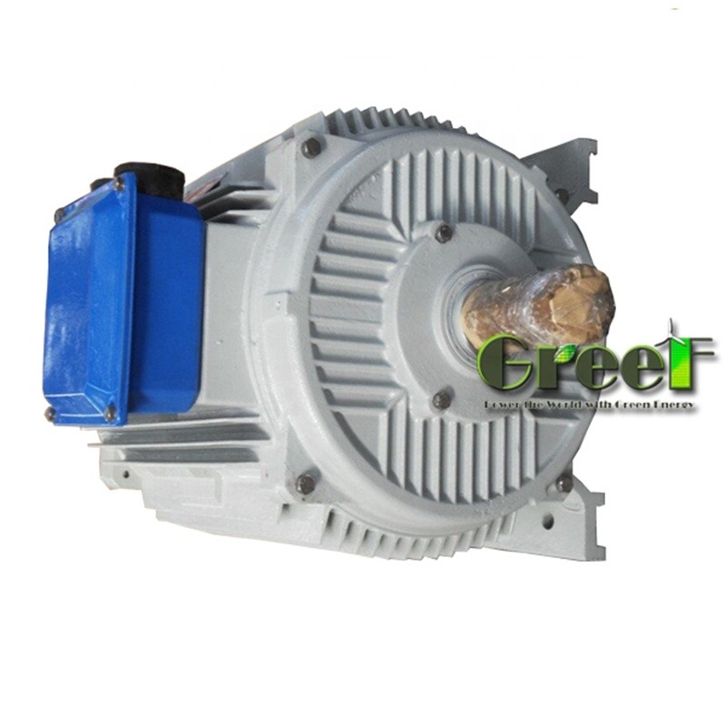 Frekuensi 60/50Hz Kecepatan Putar Terukur 20--3000rpm Generator Magnet Permanen Dengan Teknologi Motor DC Tanpa Sikat Dan Penggerak