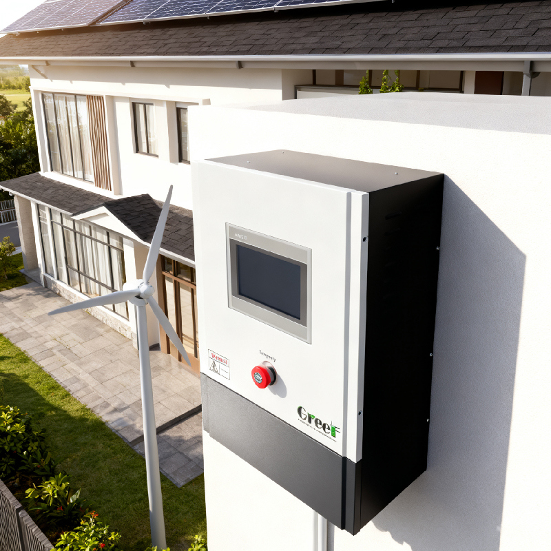 Pada Grid Controller dengan Perlindungan Luar IP65, Sistem Kontrol Keamanan Ganda, dan Sistem Rem Beban Dump Tiga Fase