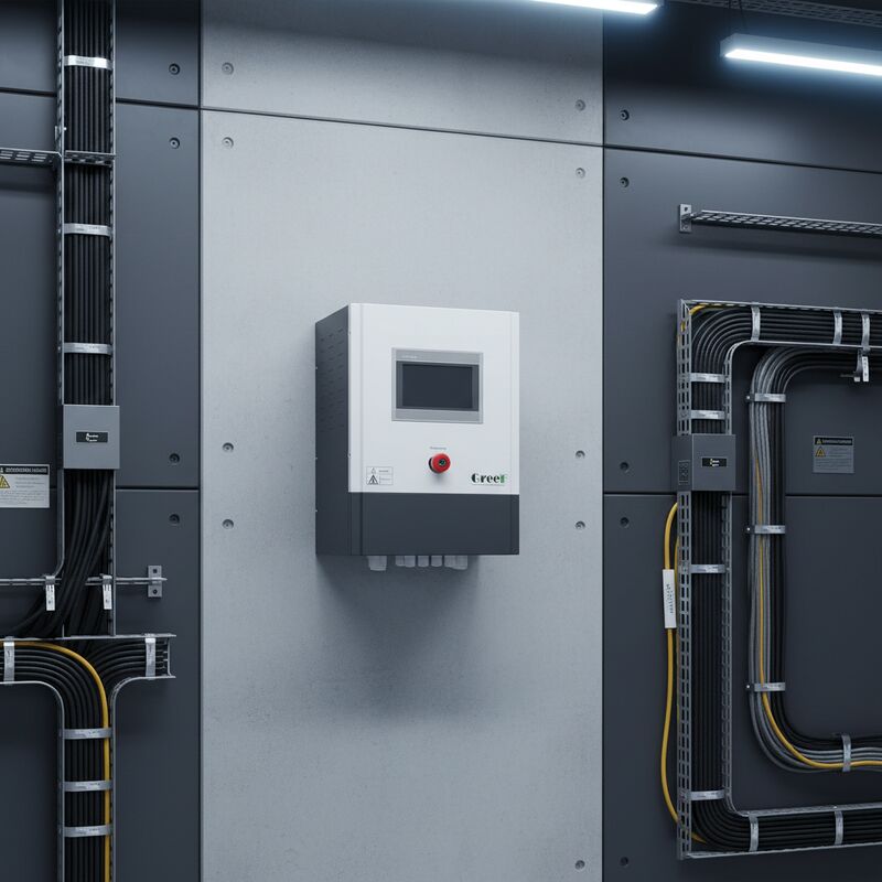Layar Sentuh LCD Pengontrol On-Grid dengan Antarmuka Komunikasi RS485 USB GPRS WIFI Ethernet dan Daya Keluaran 1.5KW hingga 100KW