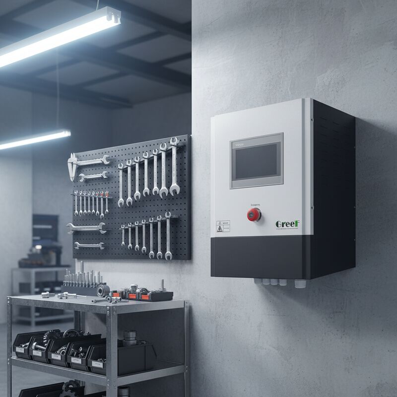 Reset fungsi manual pada pengontrol jaringan dengan pendinginan udara paksa dan output pasokan yang diatur untuk manajemen daya yang efisien