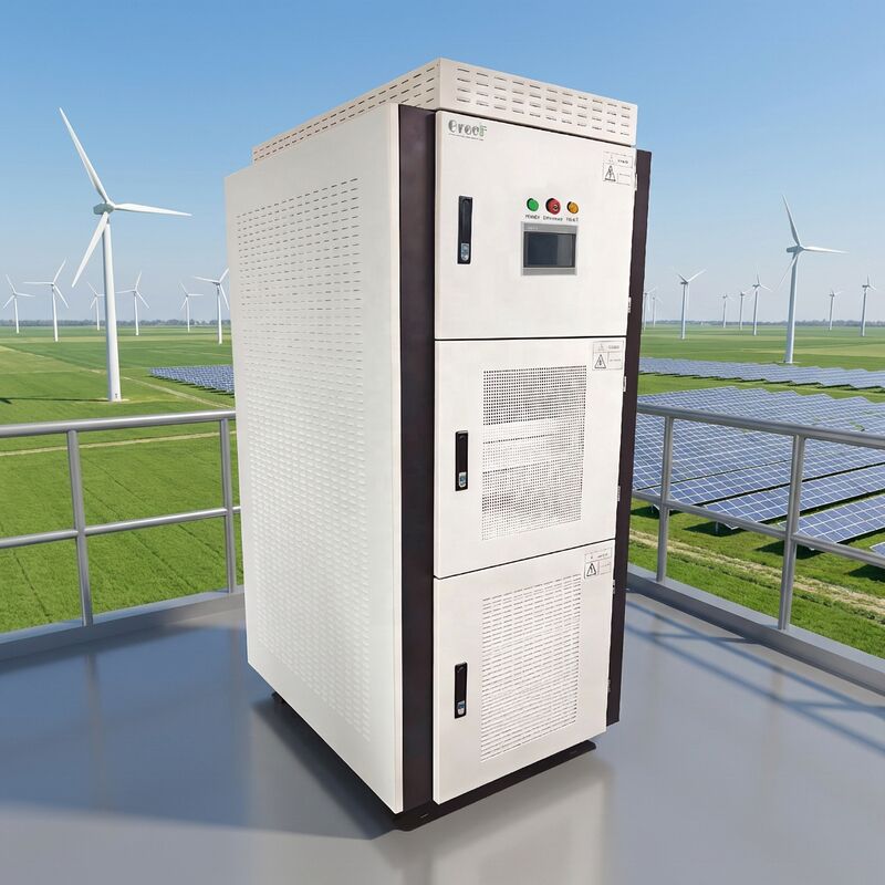 95% Efisiensi Maksimal pada Grid Controller dengan ground fault monitoring dan LCD touch screen display