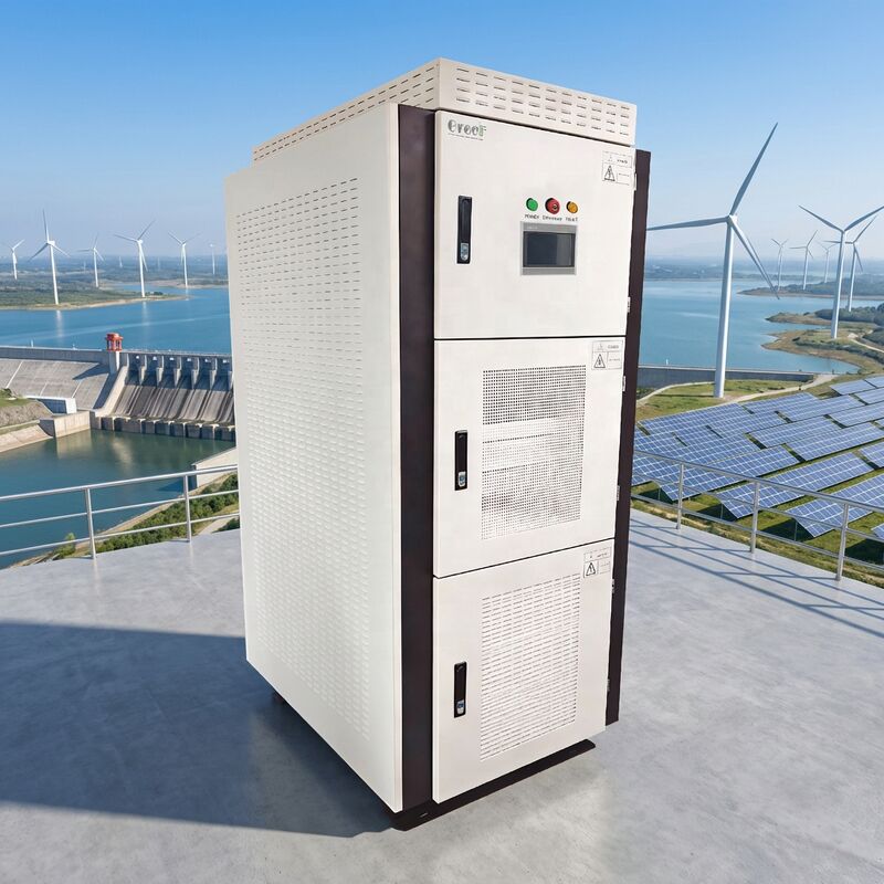 Efisiensi maksimum 95 persen Daya terukur Pengontrol On Grid 100kw 150kw 200kw 250kw 300kw 500kw 600kw 700kw 800kw 1000kw Rentang kerja tegangan AC 150V hingga 550V