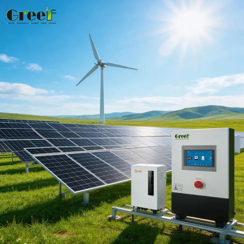 4000m Ketinggian Operasi 95% Efisiensi Pengontrol MPPT Sistem Surya Hibrida Generator Hibrida Angin-Surya