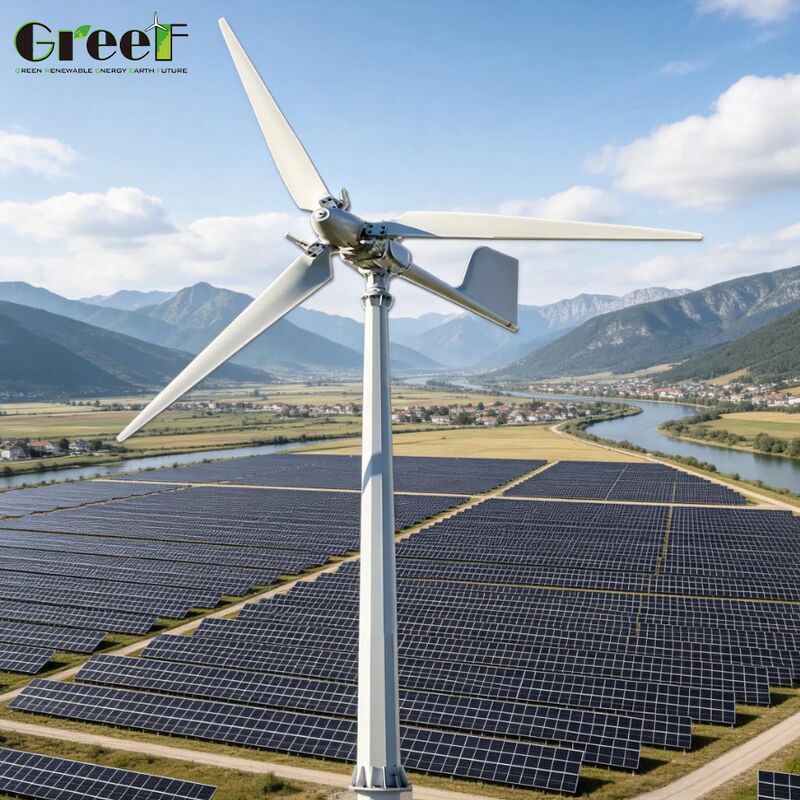 IEC Certified Lifepo4 Battery Type Wind Solar Hybrid System dengan suhu operasi Minus 25 sampai 60 Celsius