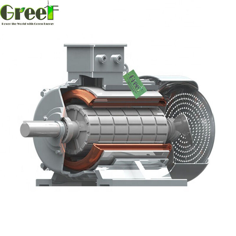 Generator Magnet Permanen Efisiensi Tinggi dengan 2 hingga 48 Kutub dan Rentang Kecepatan 20rpm-3000rpm