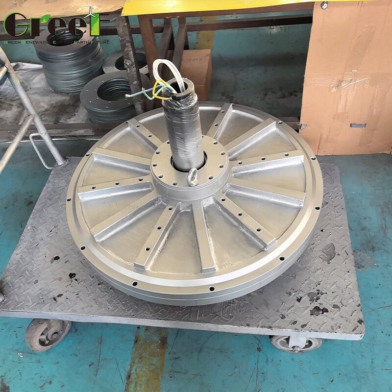 Generator magnet permanen tanpa inti dengan torsi awal rendah, efisiensi tinggi dan desain bebas perawatan