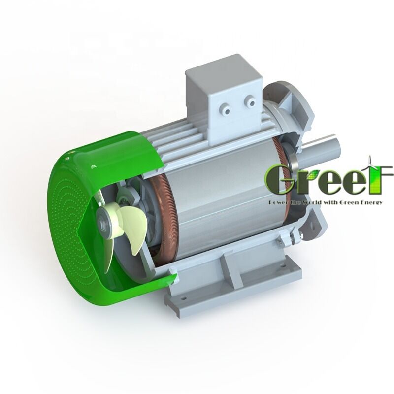 IMB3 IMB5 IMB35 Pemasangan Generator Magnet Permanen Generator Listrik Terdiri dari Kawat Tembaga 100 Persen Bahan Nd Fe B untuk Industri