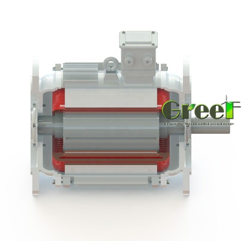 6 Pole Permanent Magnet Motor dengan SKF Bearing dan Efisiensi Tinggi (>95%) untuk Kendaraan Listrik