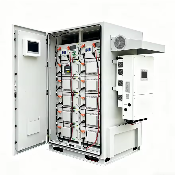 Outdoor Battery Cabinet with IP54 Protection Level Modular Scalable Energy Storage Lithium Battery Industrial Air Cooling