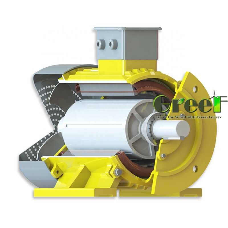 Generator magnet permanen kecepatan rendah dengan perlindungan IP54 untuk aplikasi industri