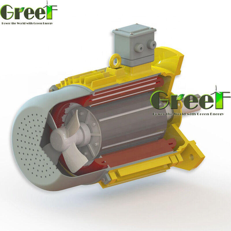 750w sampai 5Mw Brushless Permanent Magnet Motor Menawarkan Kisaran Kecepatan 750 sampai 3000 rpm Ideal untuk Sistem Motor Energi dan Drive