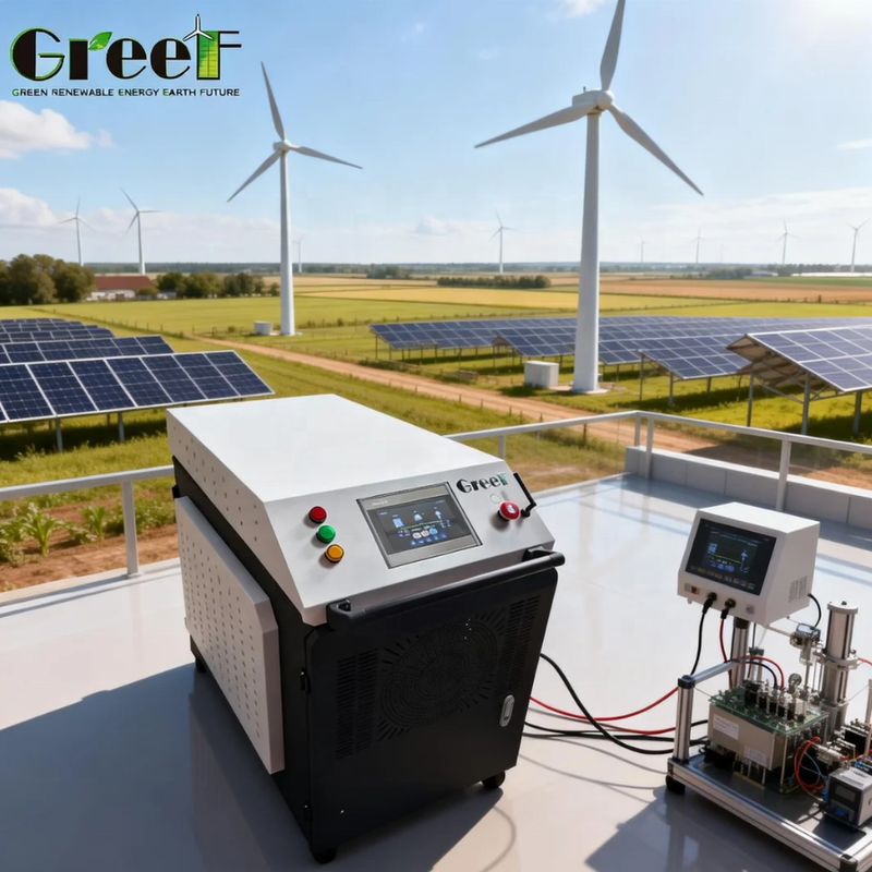 300-460V rentang tegangan grid pada inverter grid dengan perlindungan IP54 dan manajemen energi cerdas EMS
