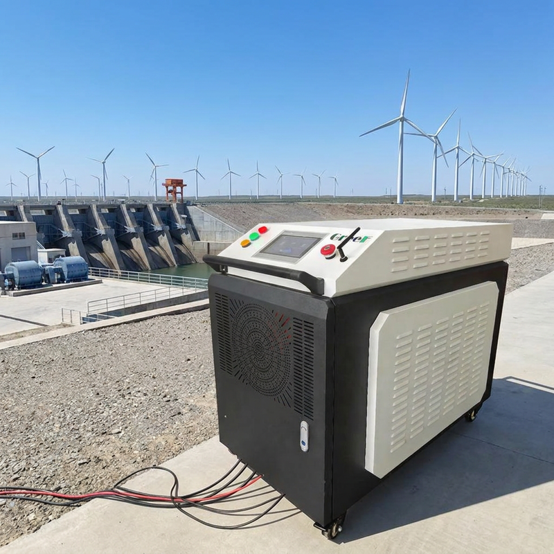 Pada Inverter Grid dengan suhu operasi minus 40 sampai plus 60 derajat Celcius dan 400 volt AC Rating Input Voltage Featuring IP54 Protection Level