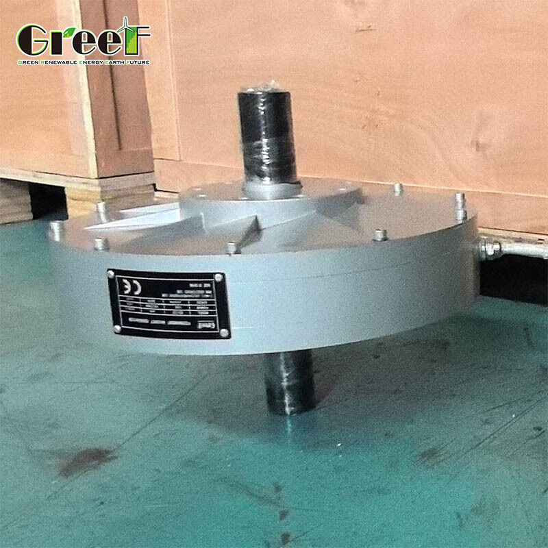 Generator Magnet Permanen Tanpa Inti NdFeB Kepadatan Daya Tinggi dengan Magnet Tanah Jarang dan Torsi Awal Rendah