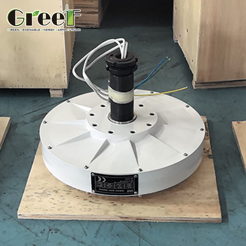 Generator Magnet Permanen Tanpa Inti Struktur Tahan Lama 8X dengan Torsi Awal Rendah <0,1 N.M dan Efisiensi Di Atas 85%
