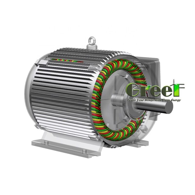 Generator Magnet Permanen Tegangan Terukur 12-1140V dalam 1 Fasa dan 3 Fasa Rentang Daya dari 500W hingga 5000kW untuk Berbagai Kegunaan