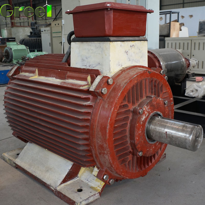 20RPM 100RPM 3 Fase Generator Magnet Permanen Rpm rendah 200KW 500KW Generator Air Sungai PMG Inverter