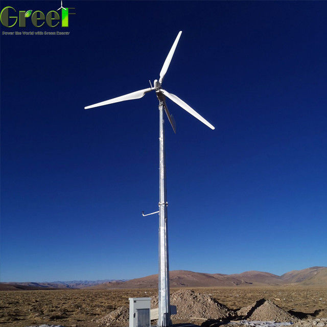 Turbin Angin Kontrol Pitch Sentrifugal untuk Sistem Solar Hybrid dengan Baterai LiFePO4 SWT 5kw 10kw