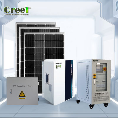 Lithium Ion/Gel Battery Solar System 48-240V Output Voltage 24 Jam Operasi MPPT/PWM Controller.